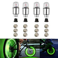 4Pcs Red LED Wheel Lights for Tyre Valve Stem P127879