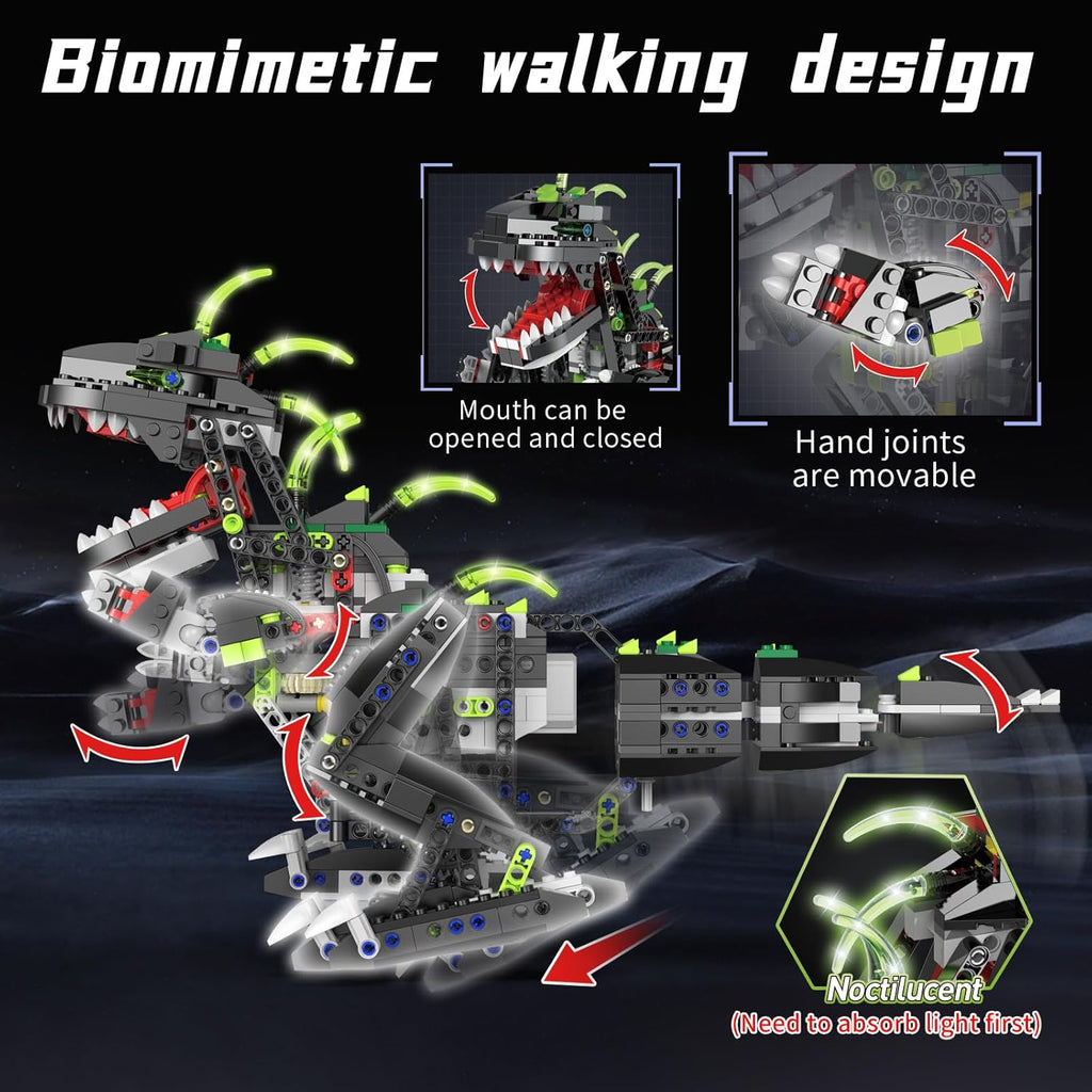 2 in1 Dinosaur Robot Building Kits D7110