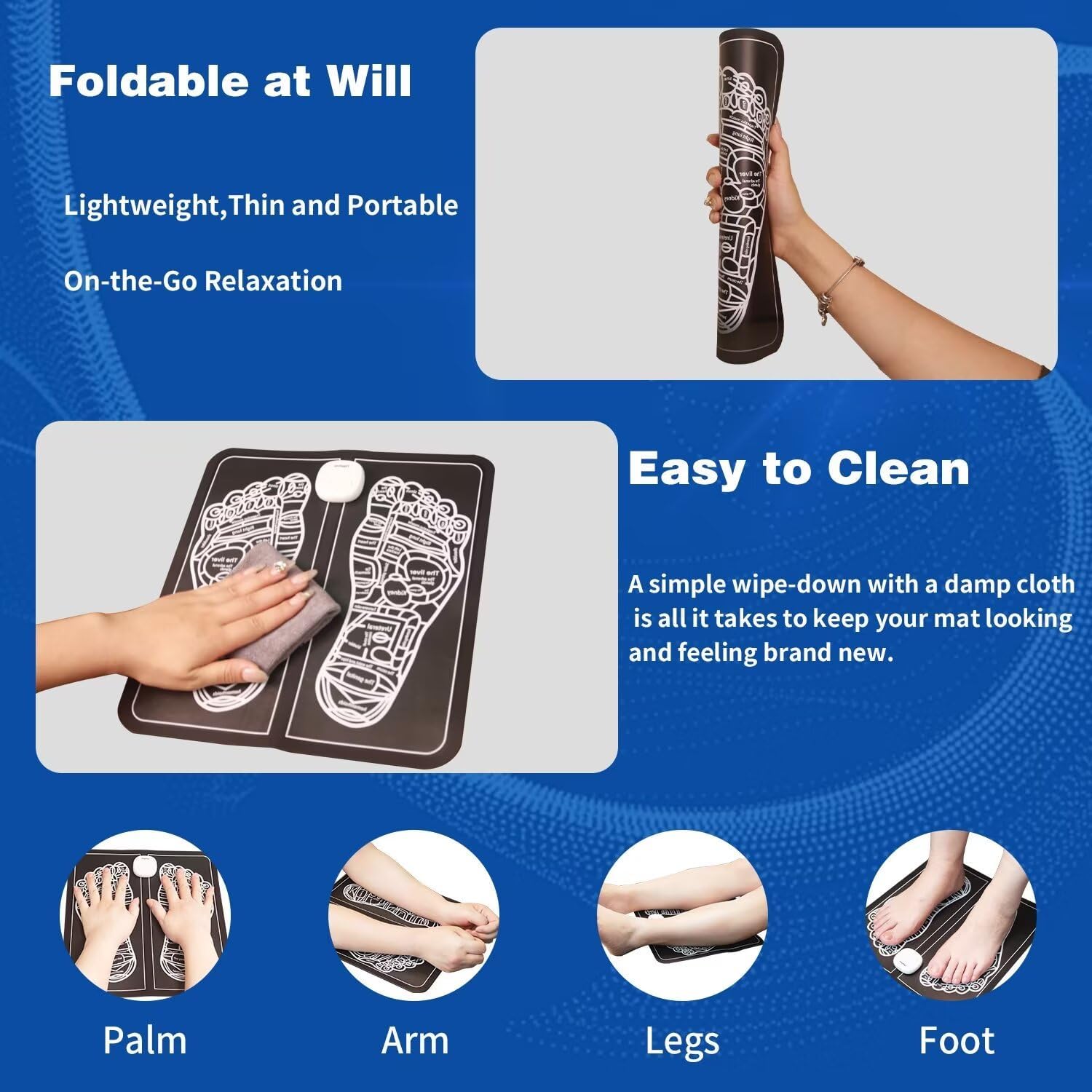 Foot Massager Mat with 6 Modes & 19 Levels O894