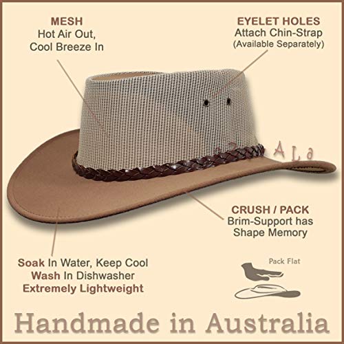 Australian Outback Felt Mesh Cowboy Hat R99977