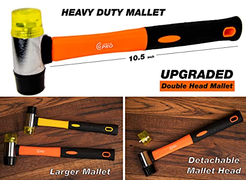 43-Piece Laminate Flooring Installation Kit with Handle, Pull Bar, Mallet, 40 Spacers M16297