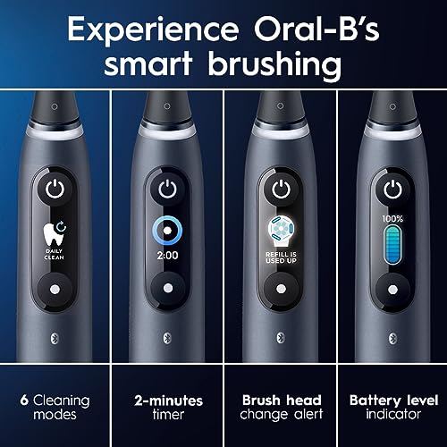 Violet Rechargeable Electric Toothbrush with 3 Replacement Heads and Travel Case O3969