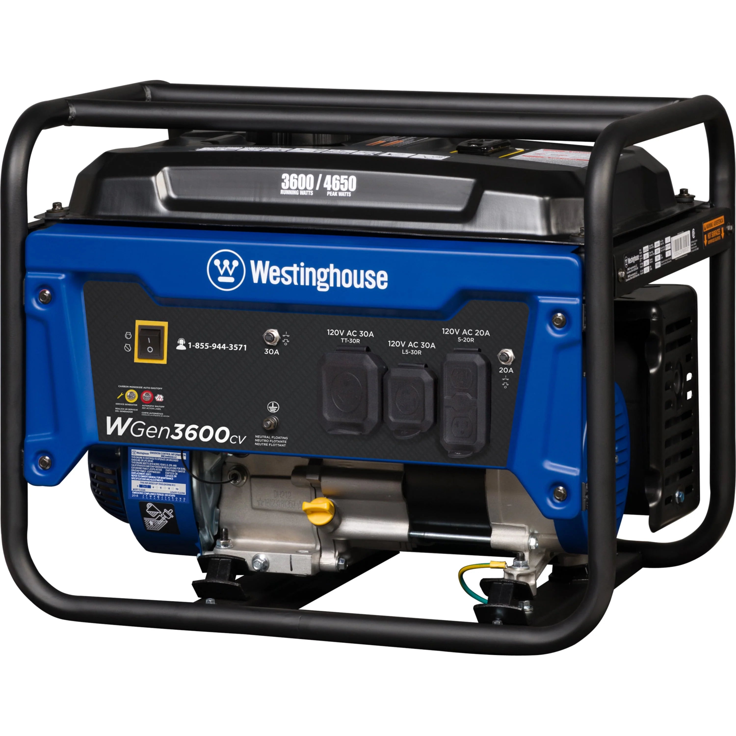 4650 Peak Watt Portable Gas Powered Generator T888680