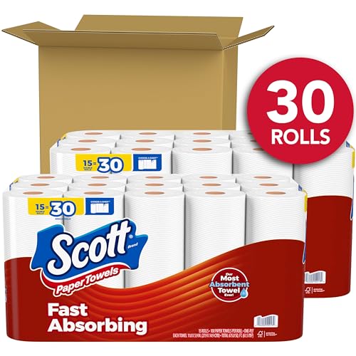 30 Double Rolls Paper Towels (108 Sheets Per Roll) B16758