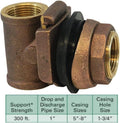 Pack of 2 No Lead Brass Pitless Adapter for Submersible Well Pump Z34120