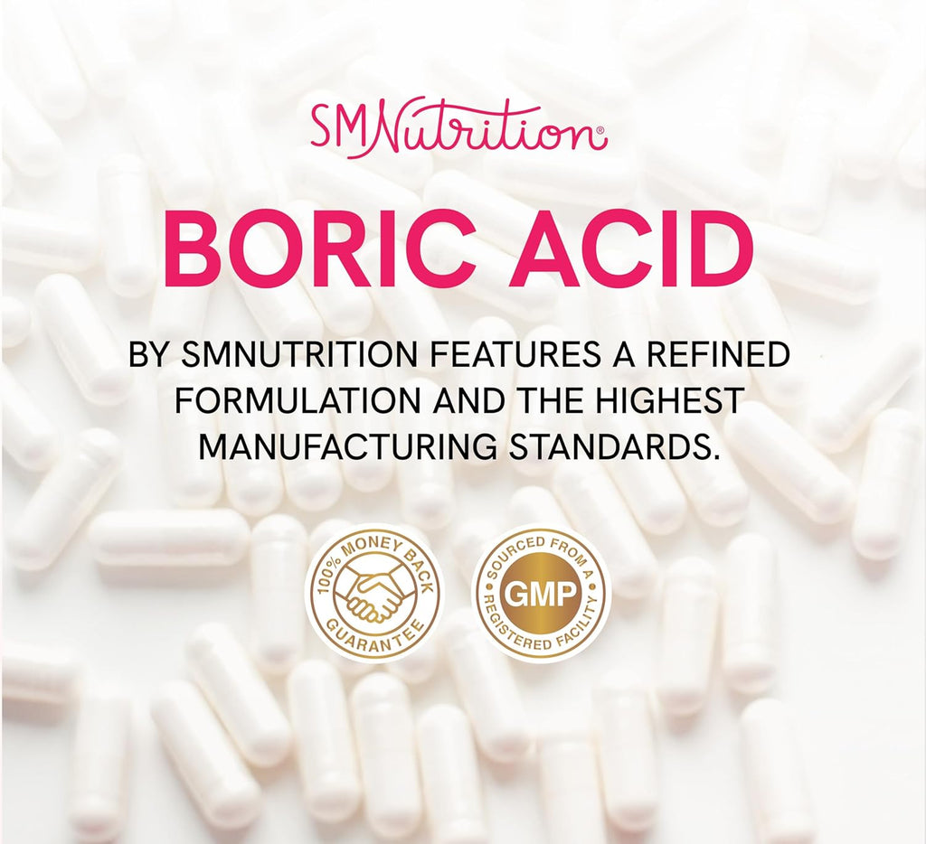 Boric Acid Suppositories 600mg Unscented 30 Count Z750