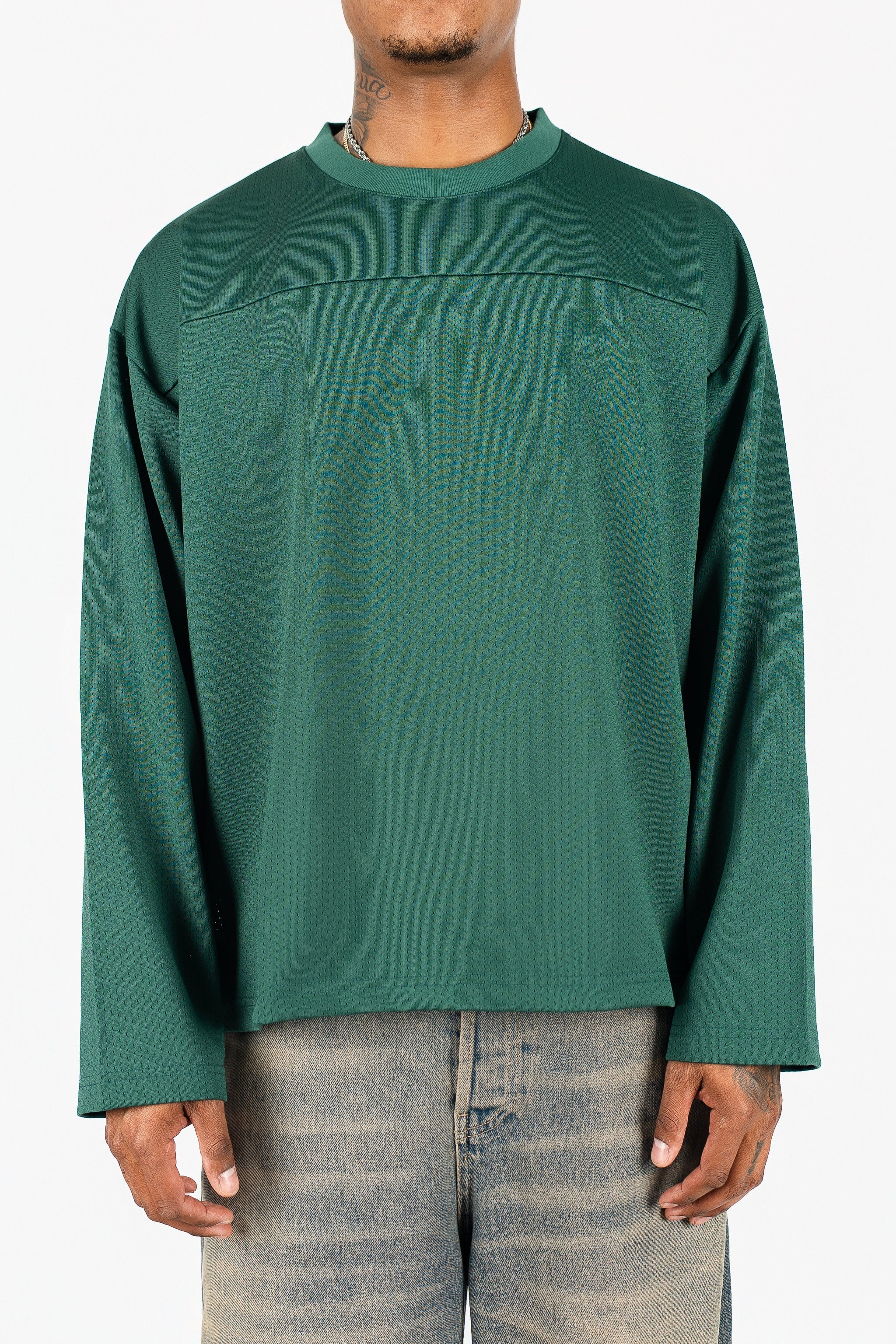 Long Sleeve Mesh Jersey