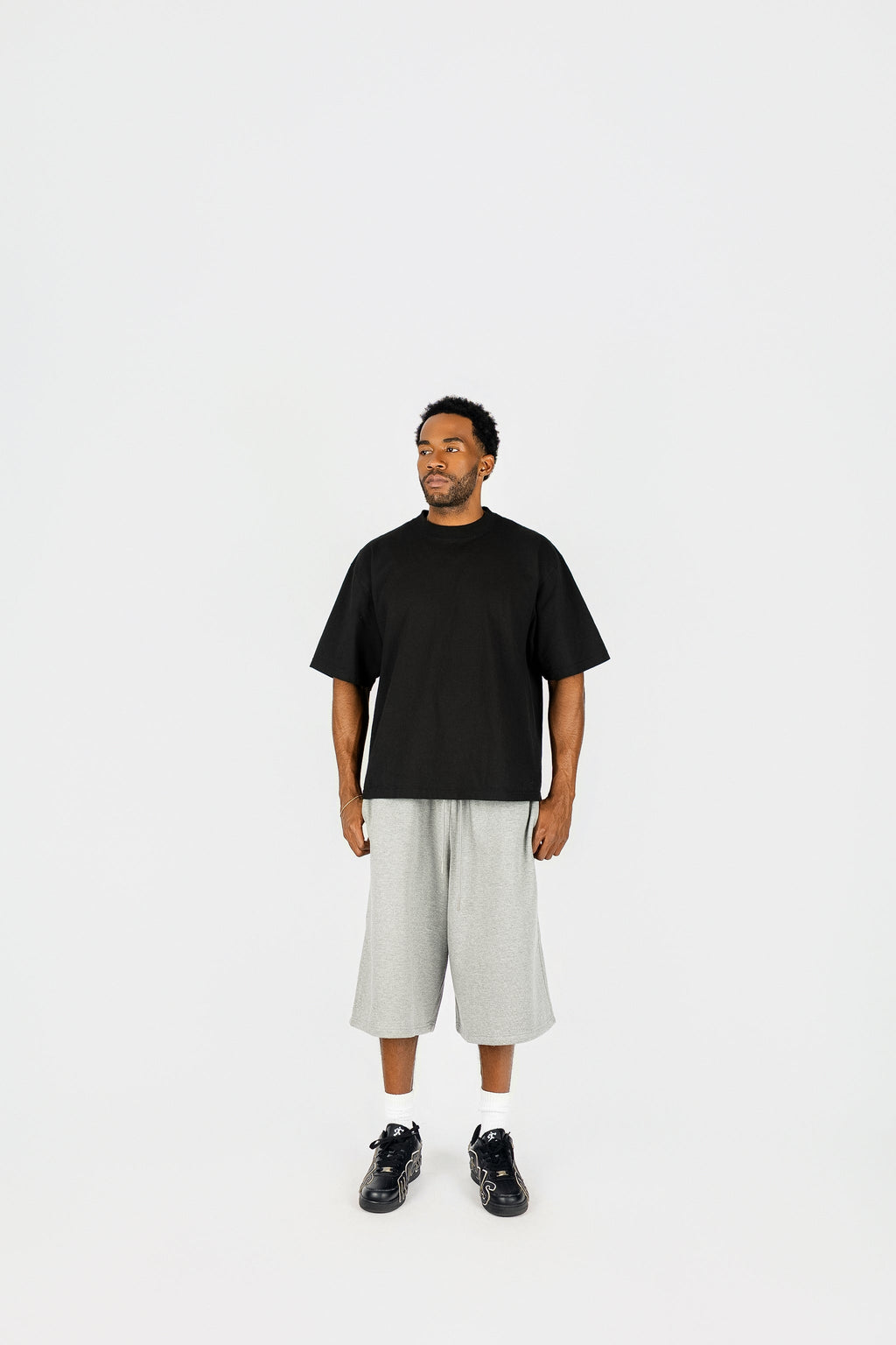 Long Fleece Baggy Shorts