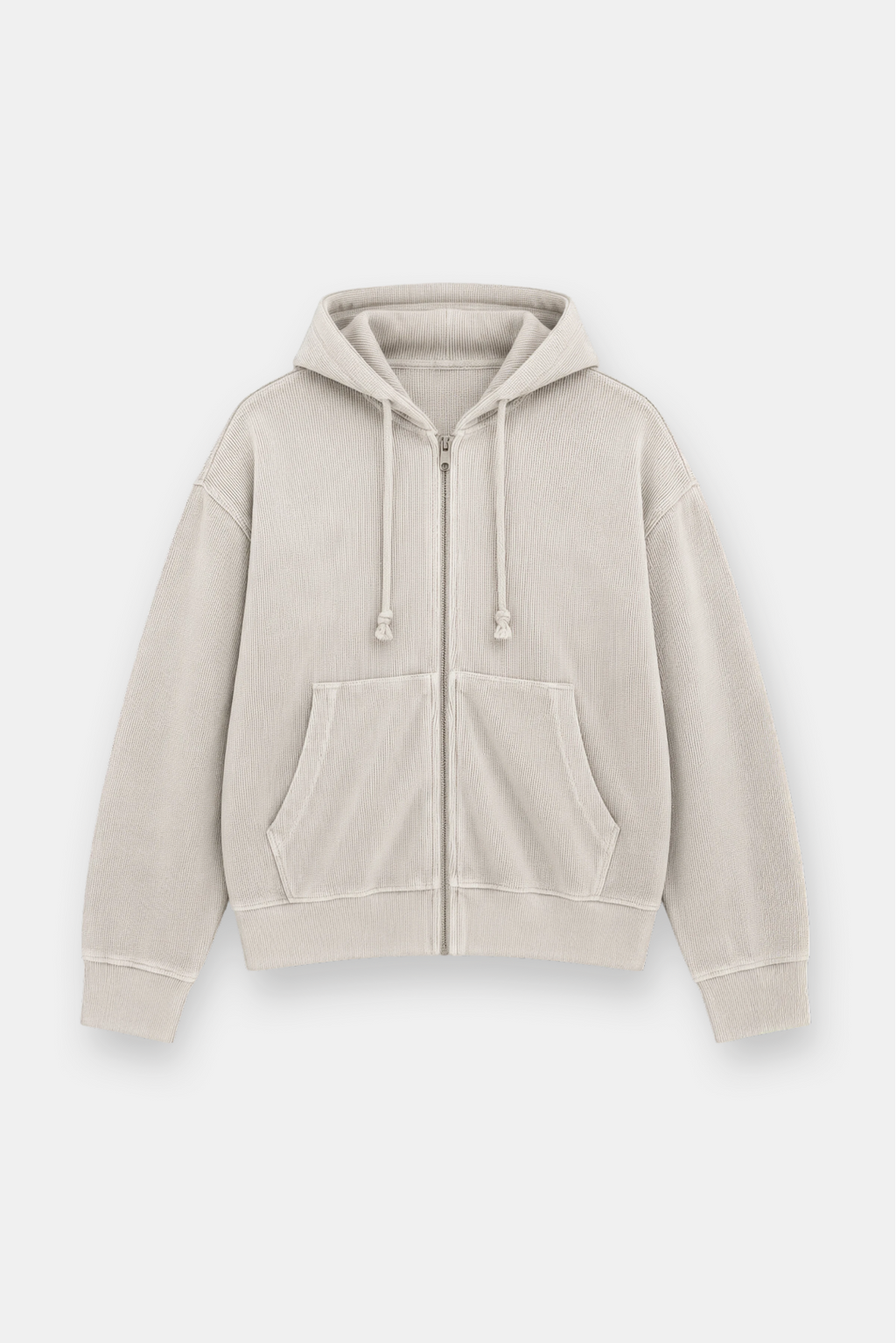 Sun-Dried Waffle Knit Baby Zip Up