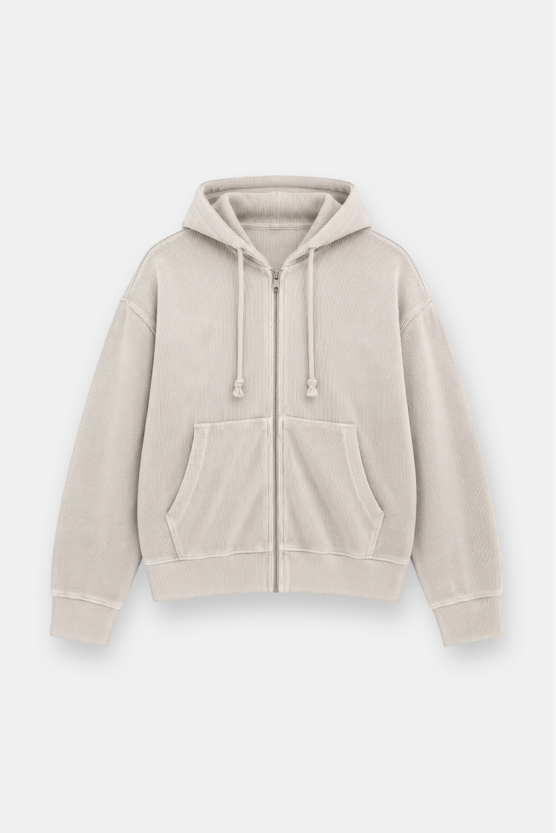 Sun-Dried Waffle Knit Baby Zip Up