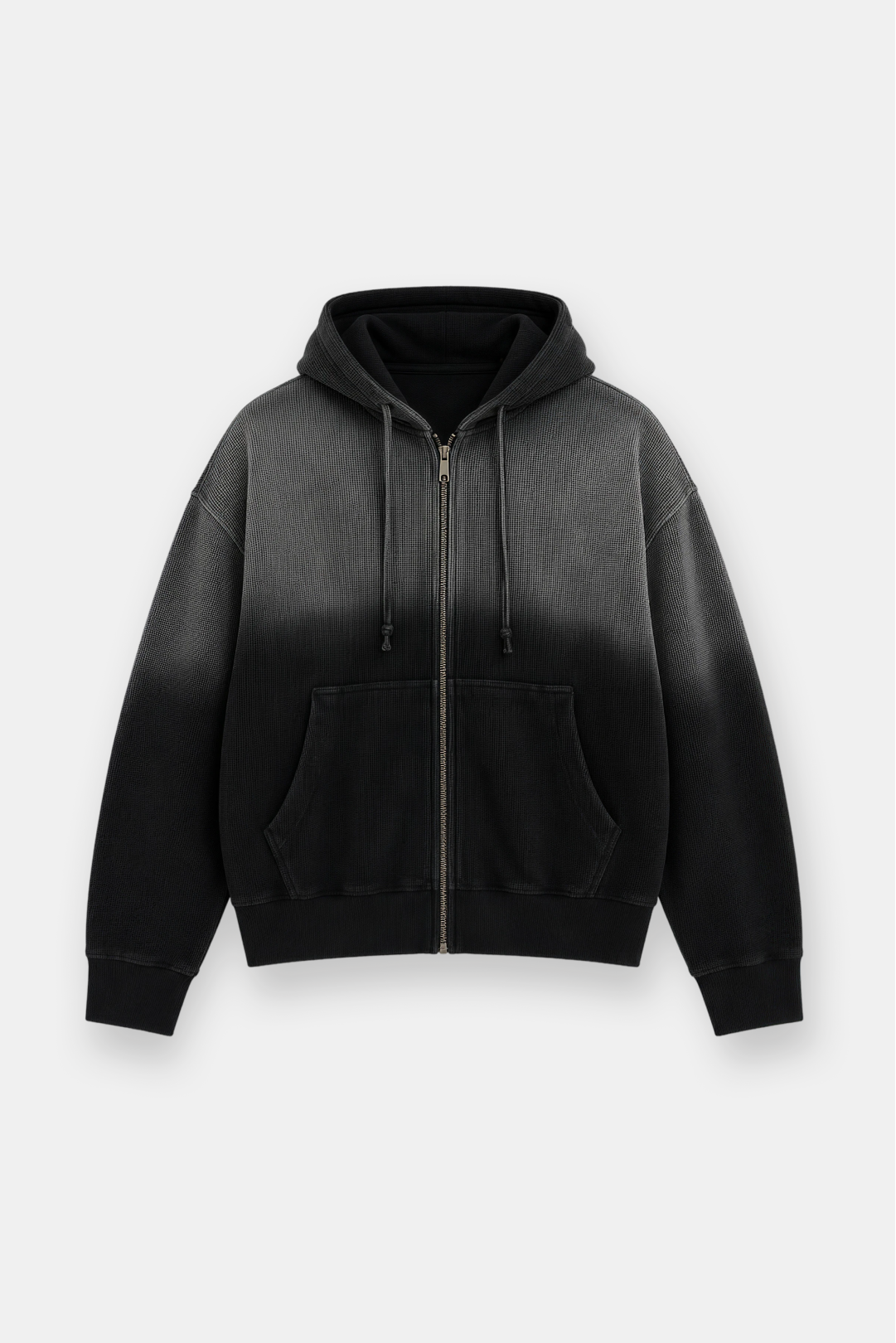 Sun-Dried Waffle Knit Baby Zip Up