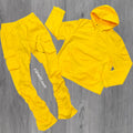 Rebel - NYLON Stacked & Anorak Pullover Jacket - SET - YELLOW - 522422 zi
