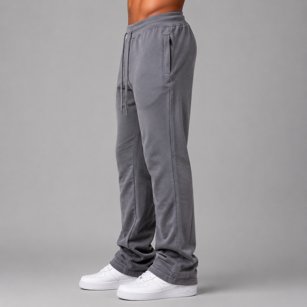 Narr - Sweat Pants Stacked -  Steel Grey - P1030