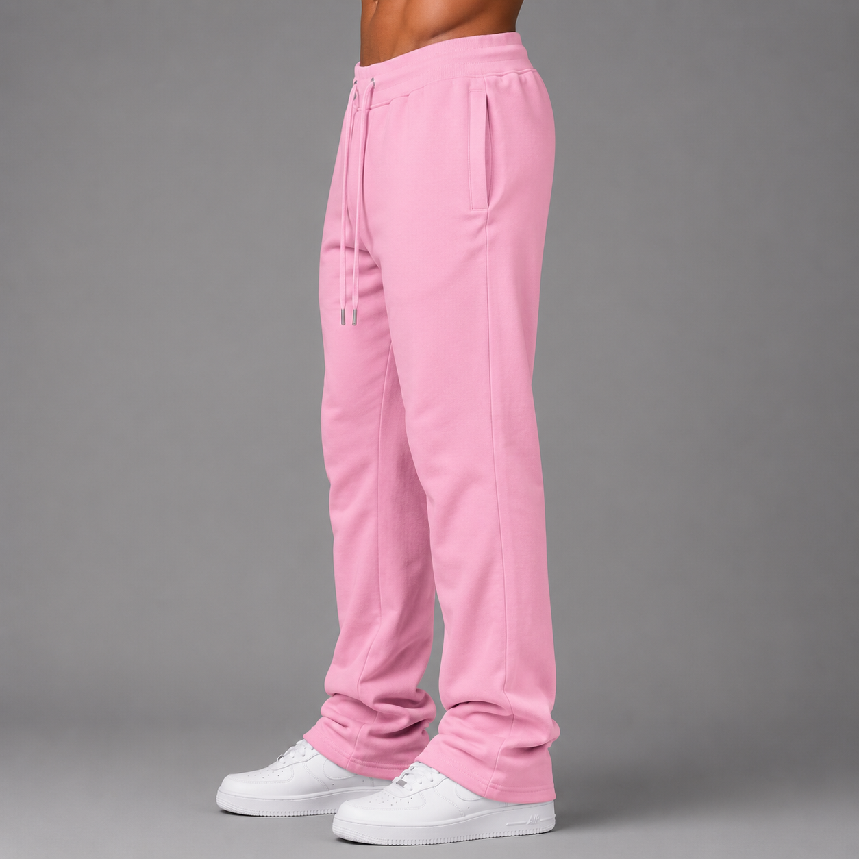 Narr - Sweat Pants Stacked - Pink - P1030