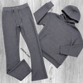 Narr - Stacked Flare Sweat Suit - New Charcoal Grey - 1081