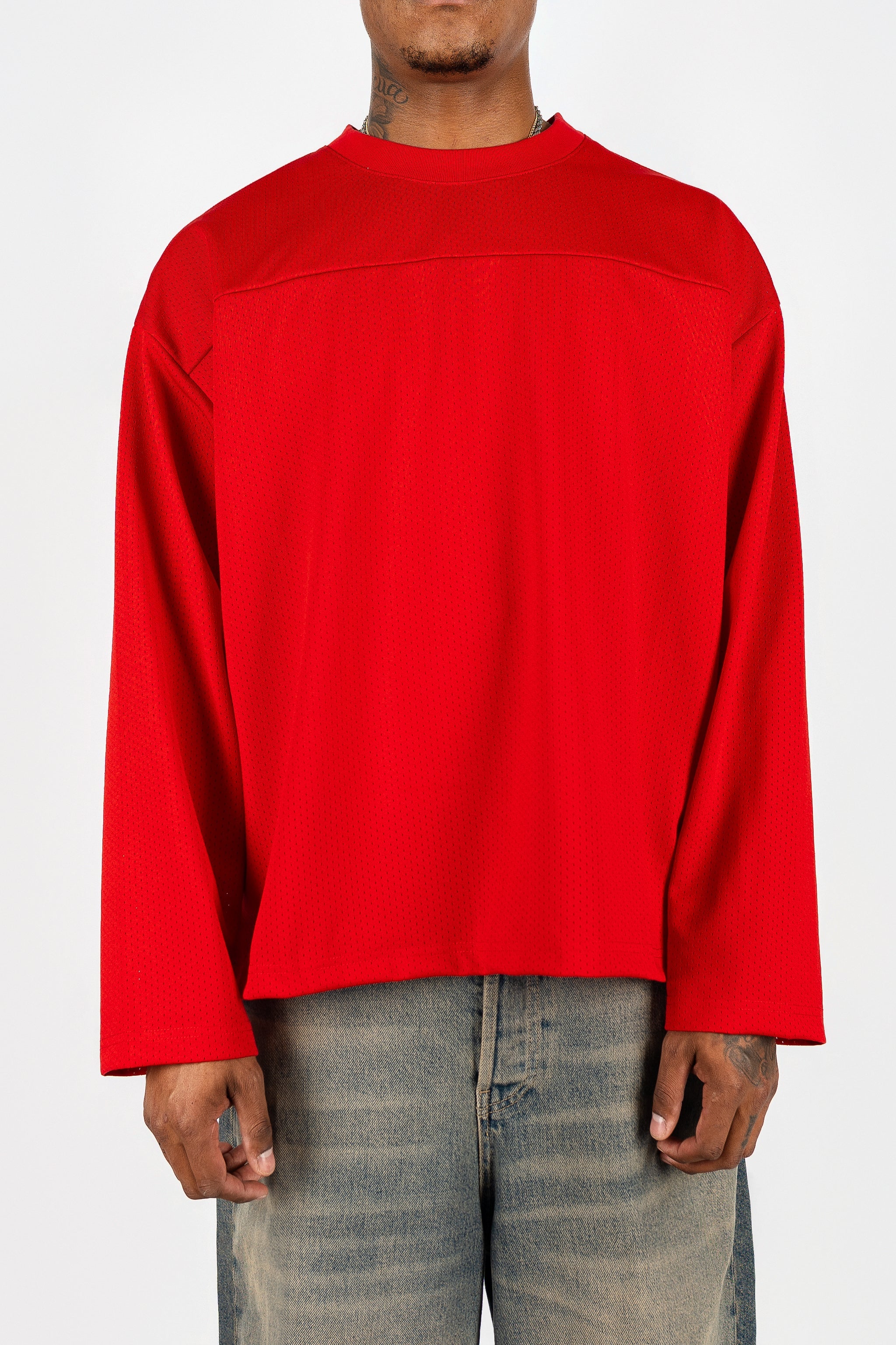 Long Sleeve Mesh Jersey
