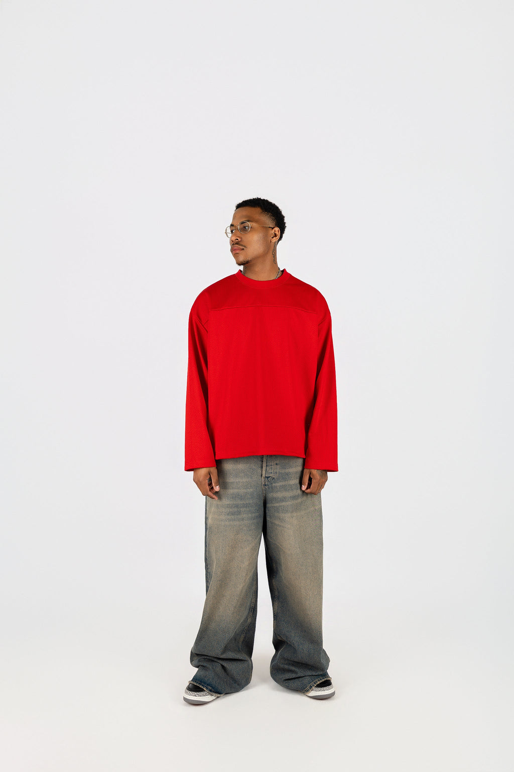 Long Sleeve Mesh Jersey