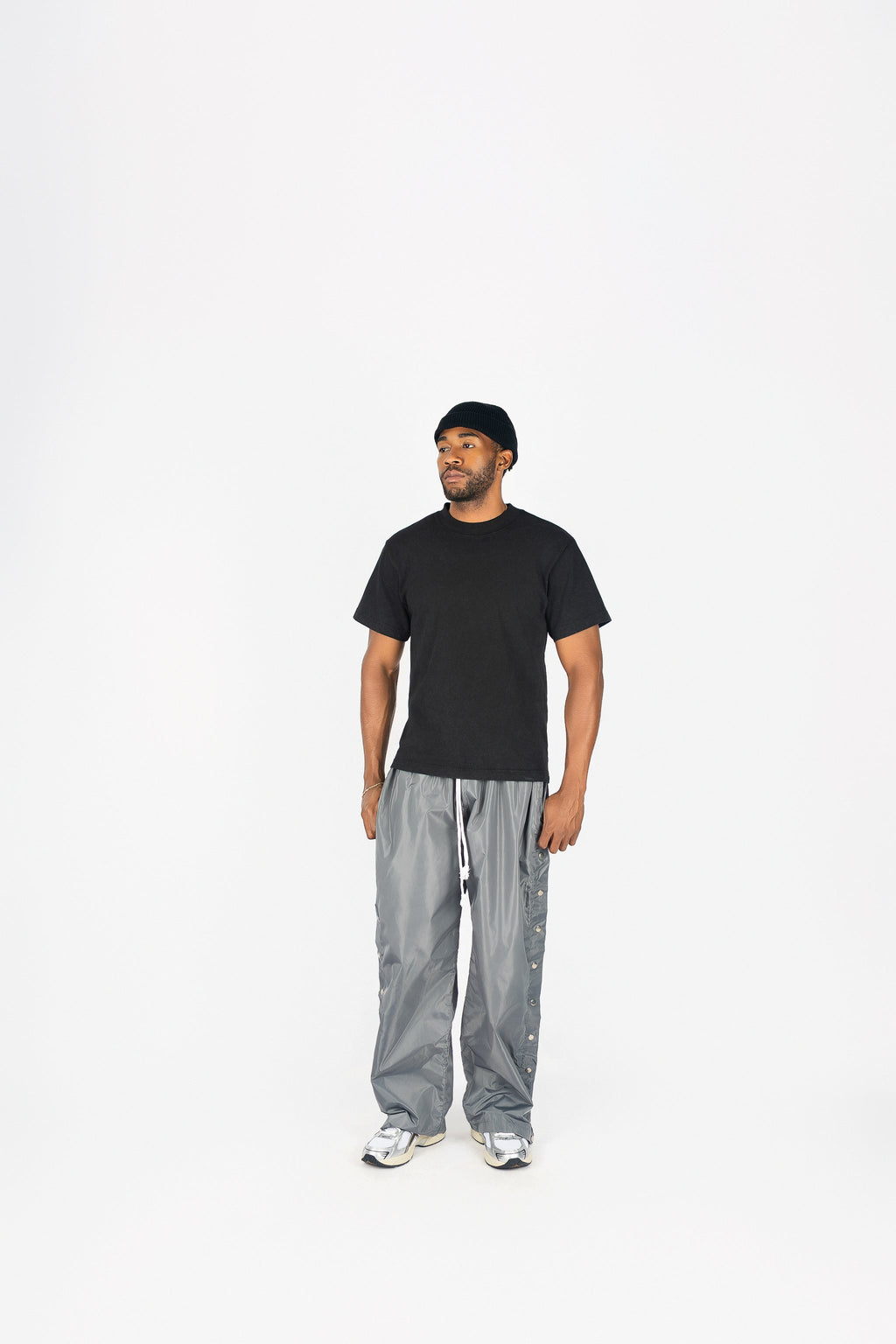 Side Snap Nylon Pants