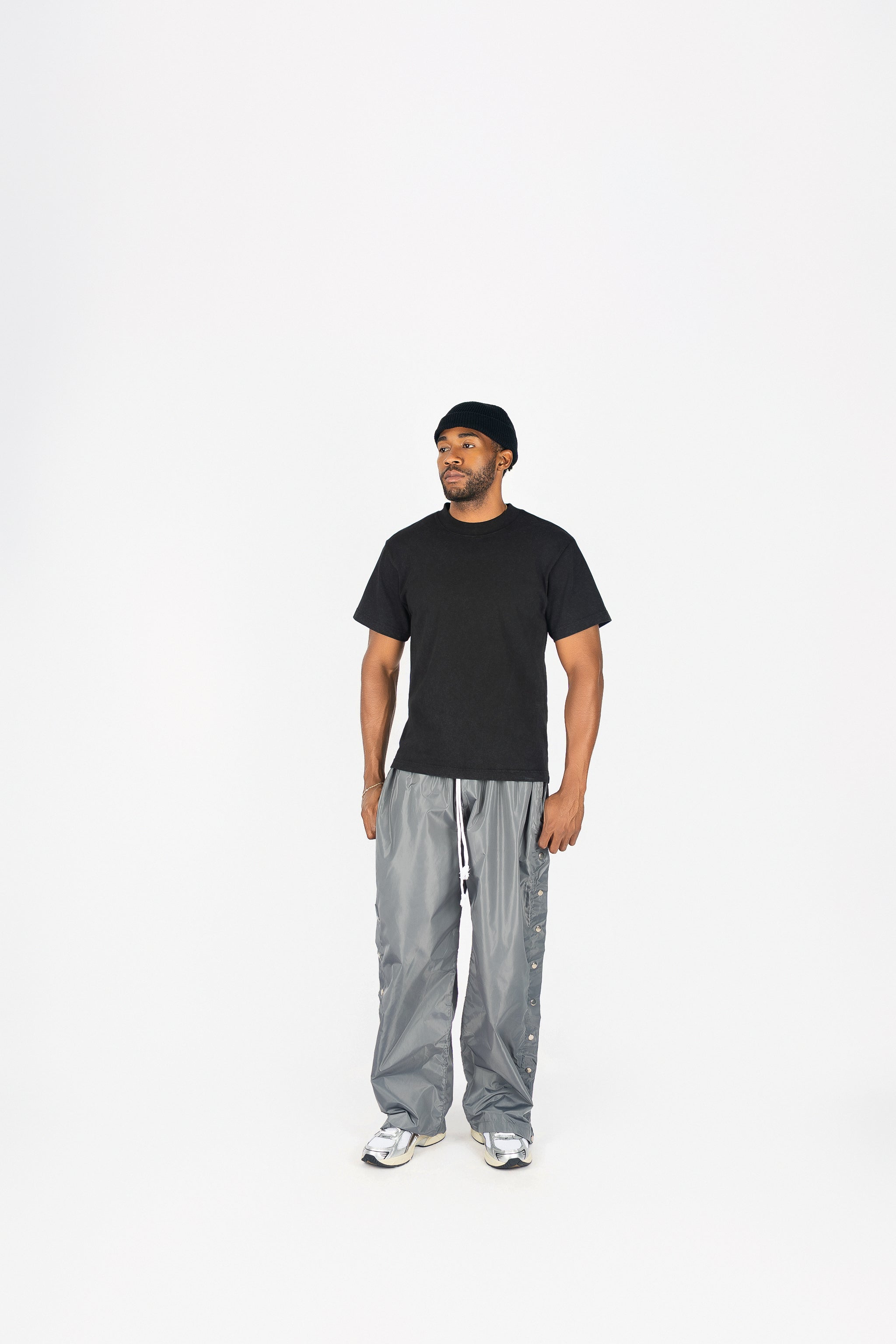 Side Snap Nylon Pants